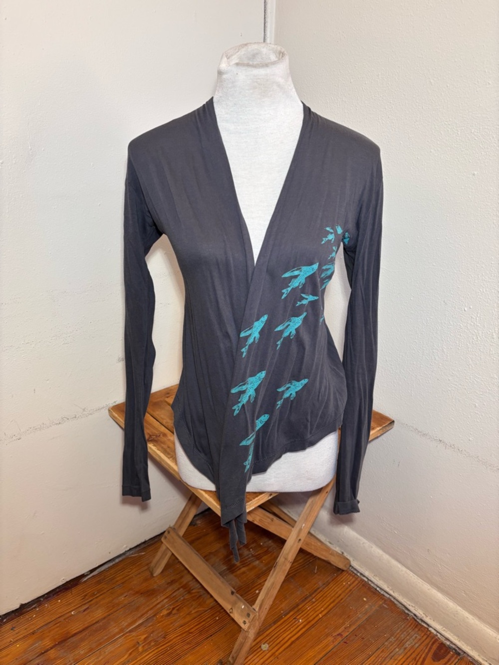 Alternative Flying Fish Open Front Cardigan